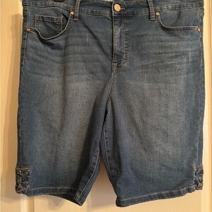 Code Bleu Women's Blue Jean Shorts